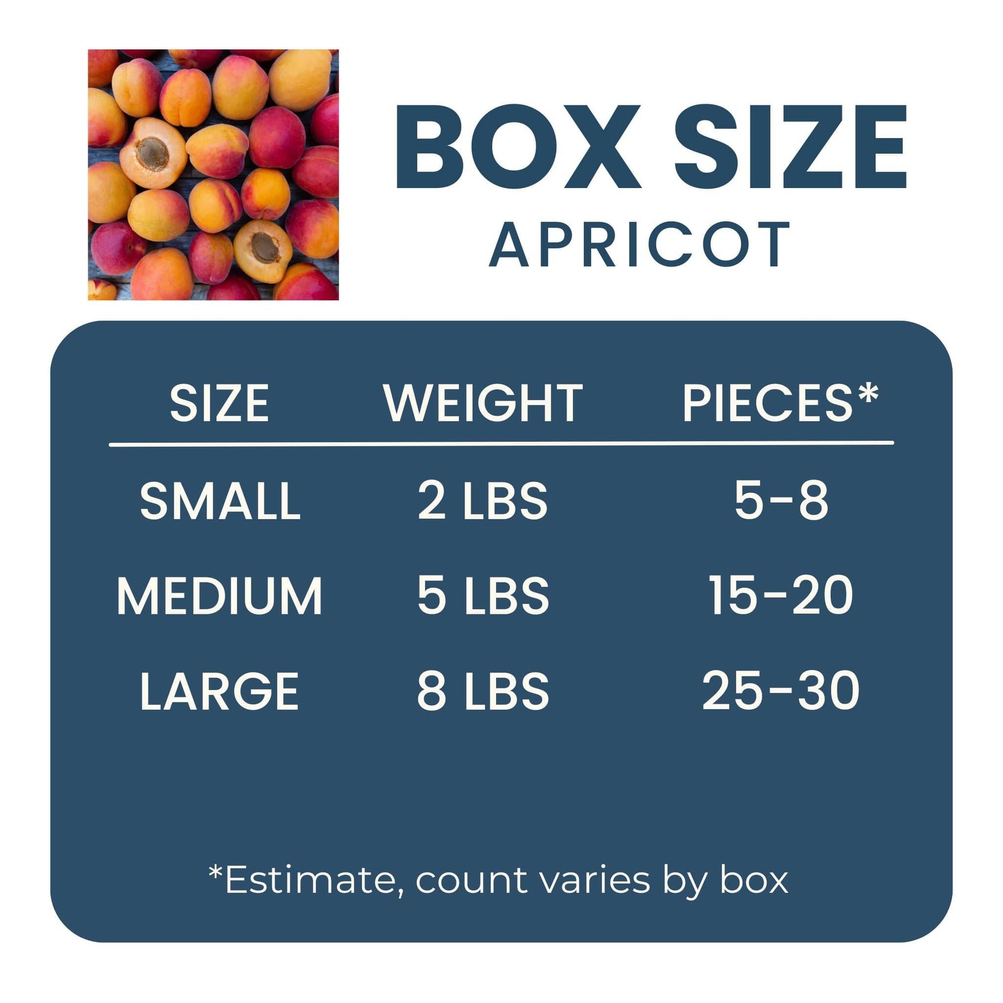 California Apricot Good Hill Farms Fruit: Apricot