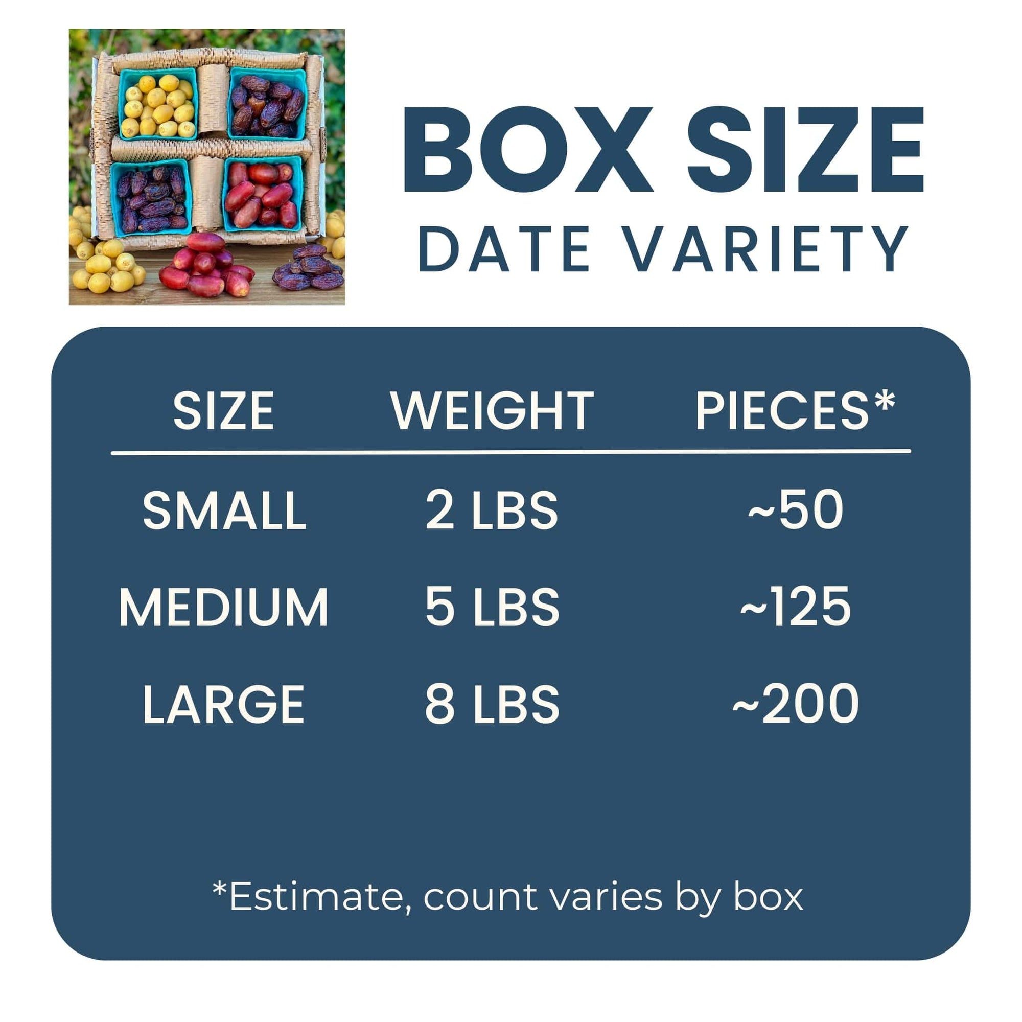 Date Variety Box Good Hill Farms Mix Box: Date, Variety