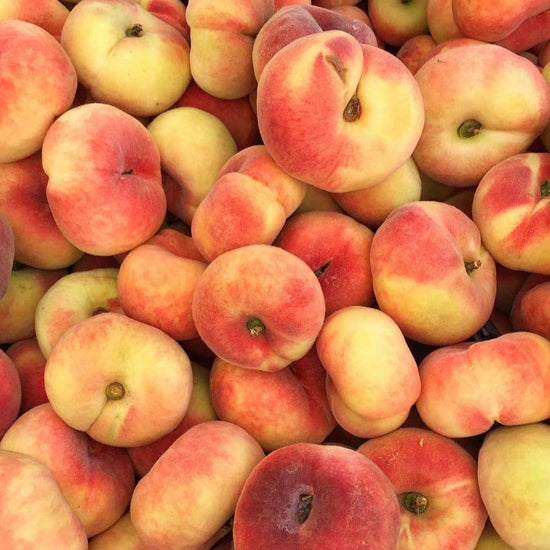 Donut Peach Good Hill Farms Fruit: Peaches, Donut