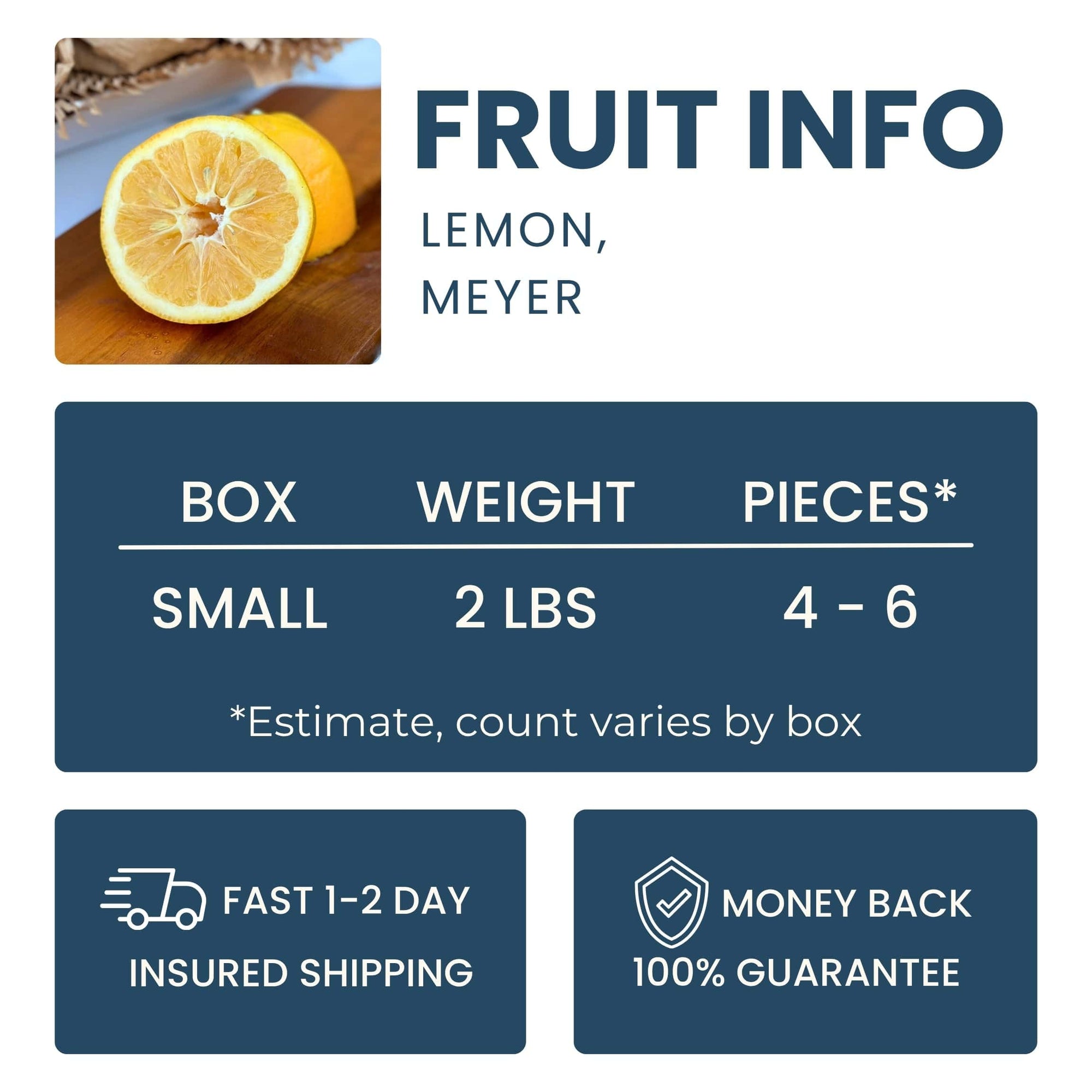 Meyer Lemon Good Hill Farms Fruit: Lemon, Meyer