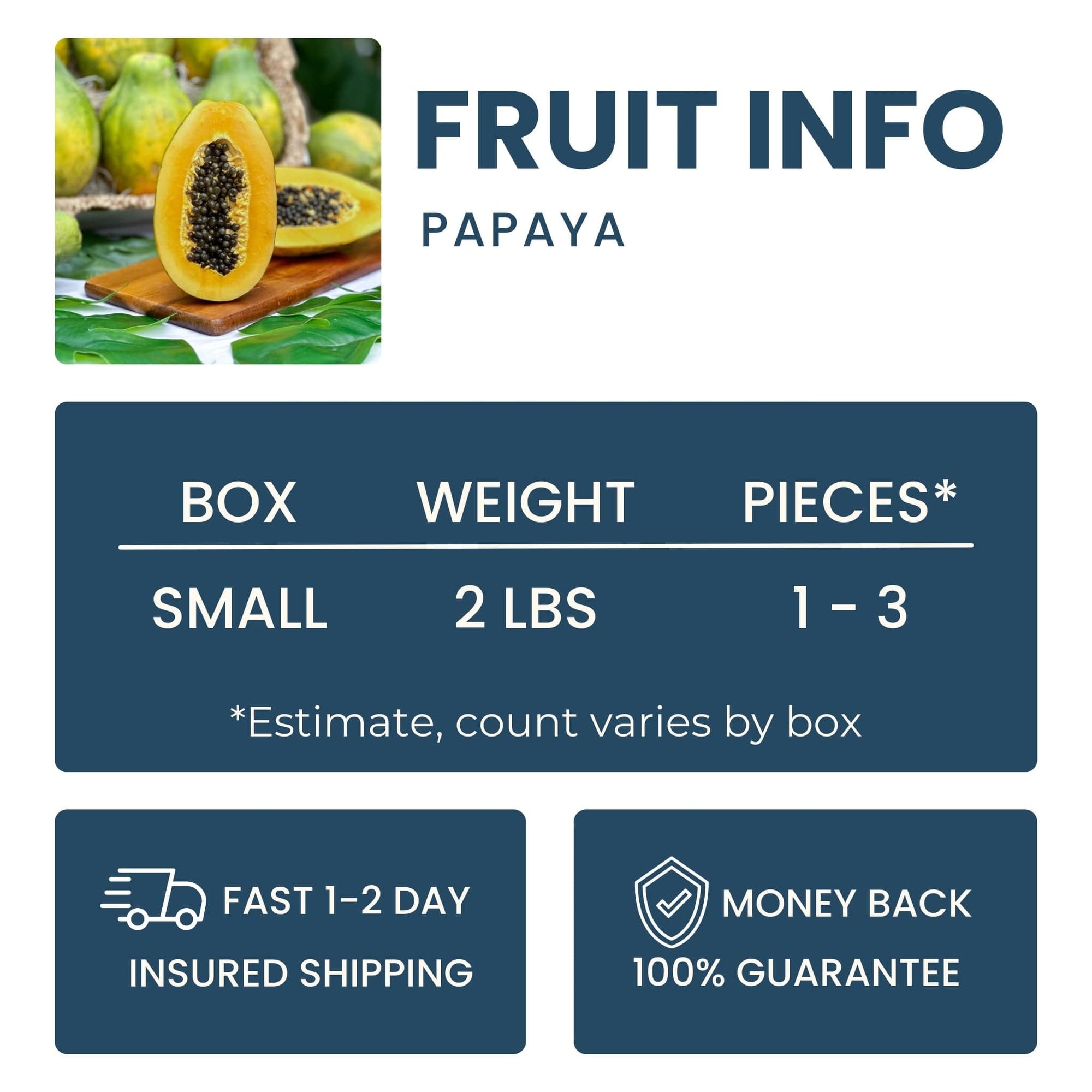 Papaya Good Hill Farms Fruit: Papaya, Hawaiian