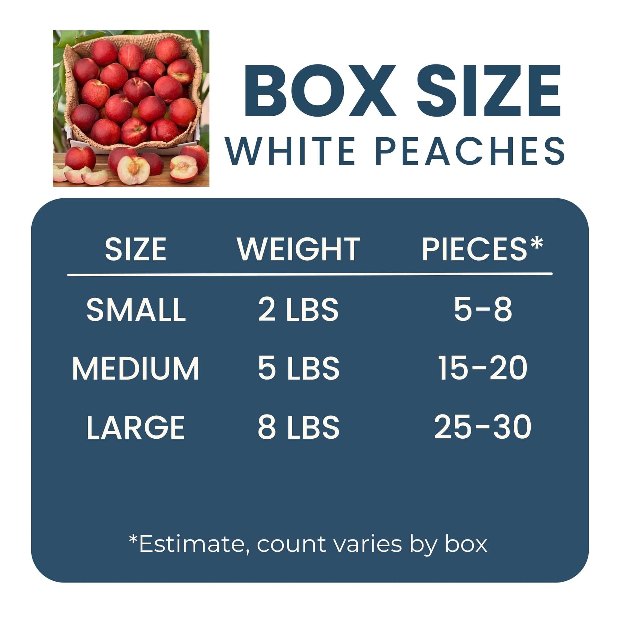 White Peach Good Hill Farms Fruit: Peaches, White