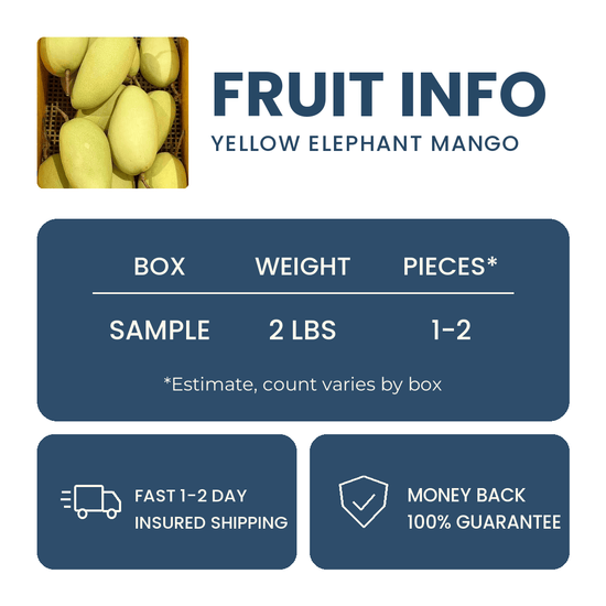 Yellow Elephant Mango Good Hill Farms Fruit: Mango, Yellow Elephant