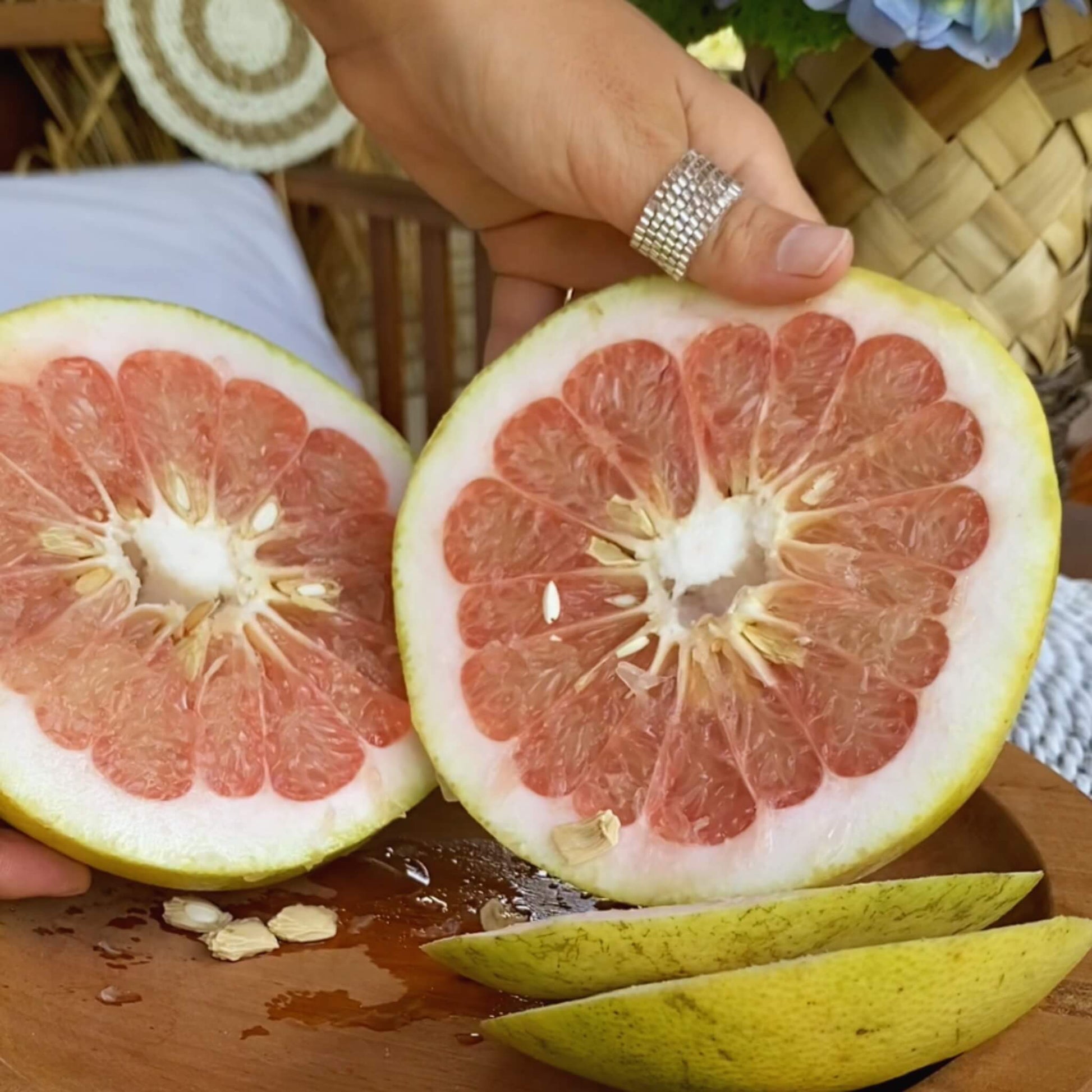 Asian Pomelo Fruit Good Hill Farms Fruit: Pomelo, Red