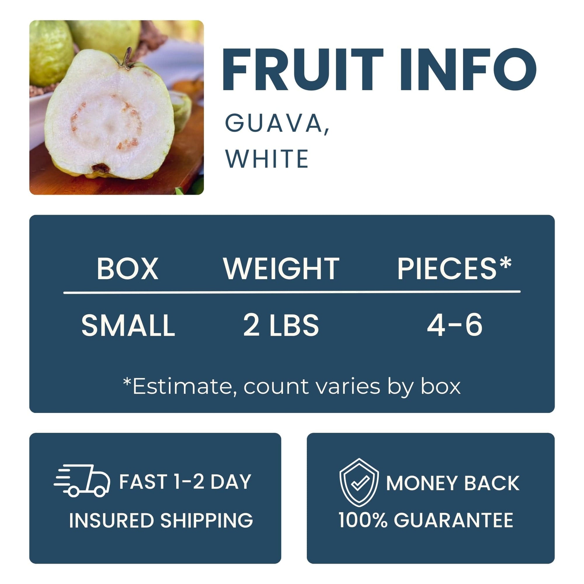 Asian White Guava Good Hill Farms Fruit: Guava, Thai White