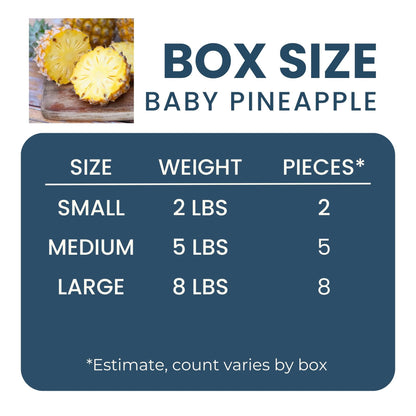 Baby Pineapple Good Hill Farms Fruit: Pineapple, Baby