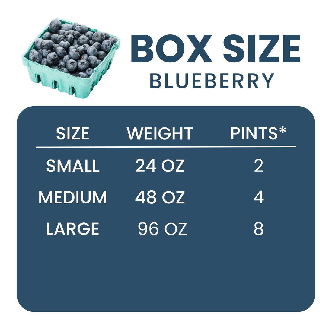 California Blueberry Good Hill Farms Fruit: Blueberries