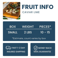 Caviar Lime Good Hill Farms Fruit: Lime, Caviar