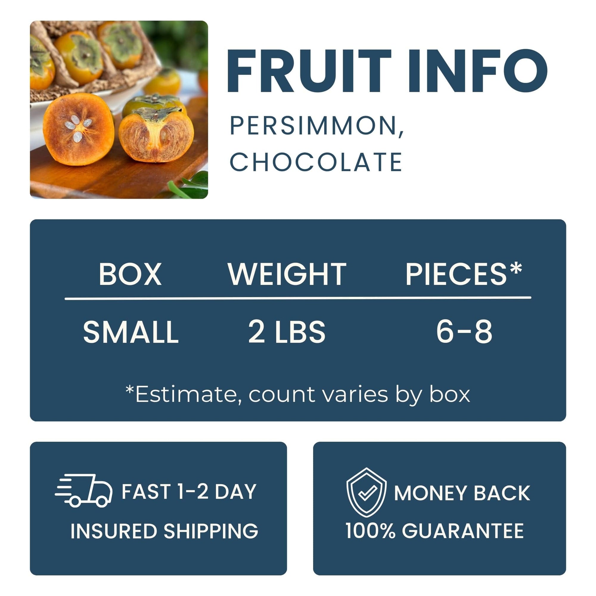 Chocolate Persimmon Good Hill Farms Fruit: Persimmon, Chocolate