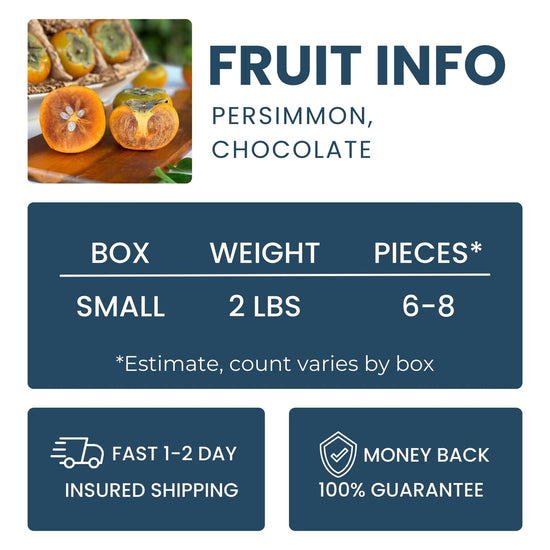 Chocolate Persimmon Good Hill Farms Fruit: Persimmon, Chocolate