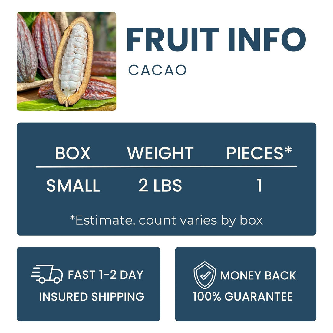 Fresh Cacao Good Hill Farms Fruit: Cacao