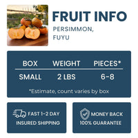 Fuyu Persimmon Good Hill Farms Fruit: Persimmon, Fuyu