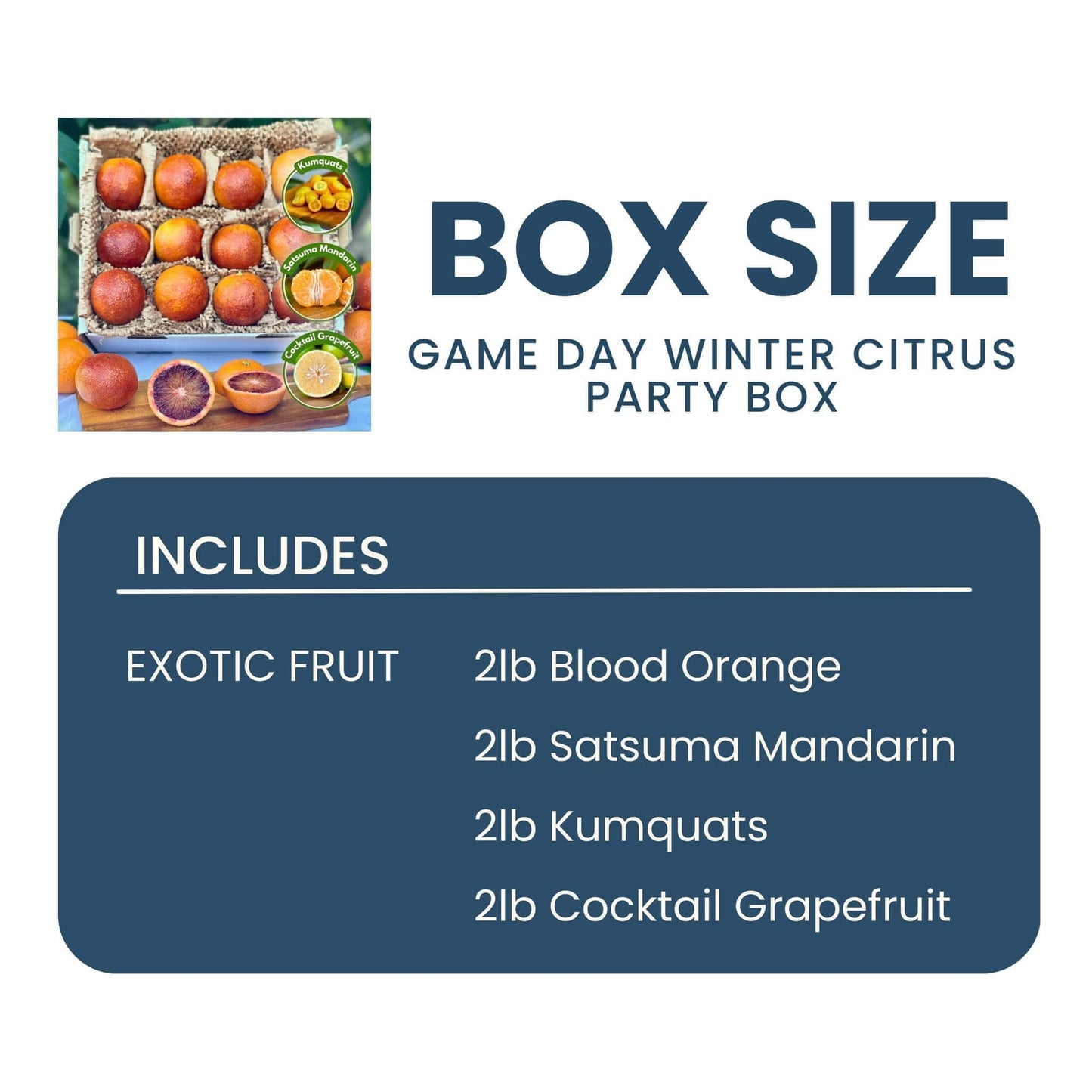 Game Day Winter Citrus Party Box Good Hill Farms Mix Box: Bundle