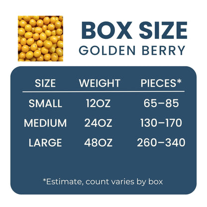 Golden Berry (Peruvian Ground Cherry, Gooseberry) Good Hill Farms Fruit: Golden Berries