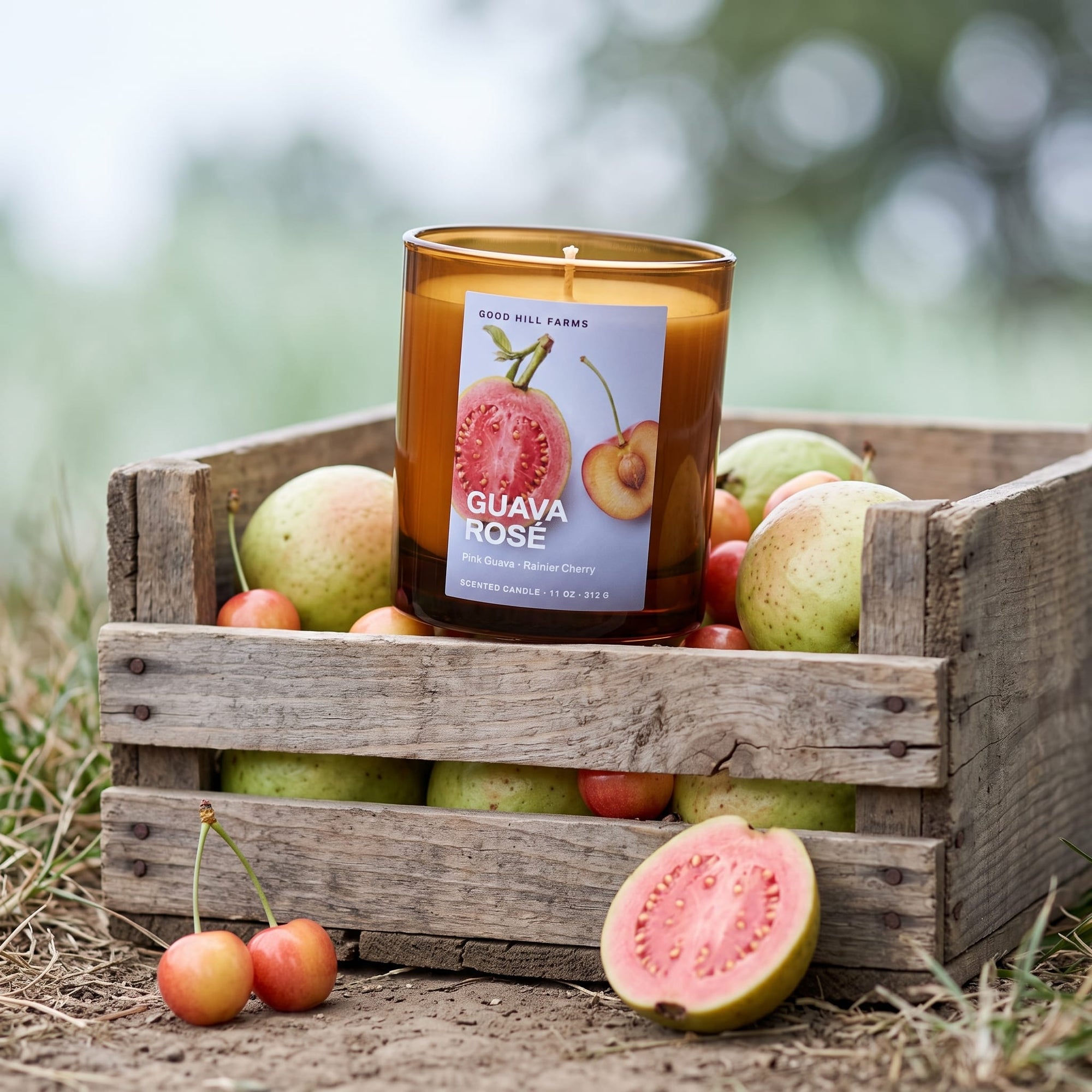 Guava Rosé Candle Good Hill Farms Candle: Guava Rose