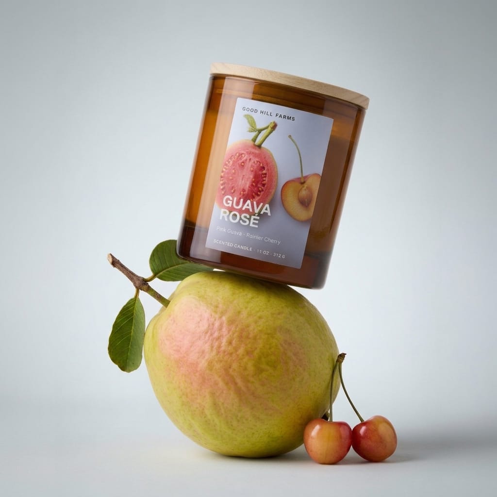 Guava Rosé Candle Good Hill Farms Candle: Guava Rose