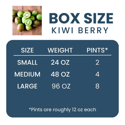 Kiwi Berry Good Hill Farms Fruit: Kiwi, Berries