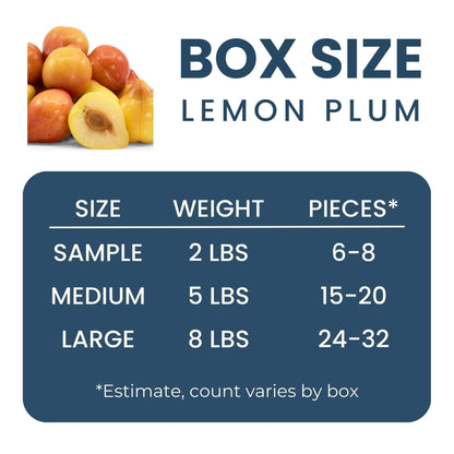 Lemon Plum Good Hill Farms Fruit: Lemon Plum