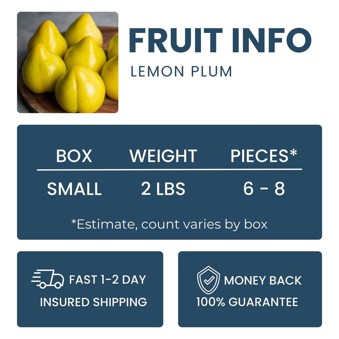 Lemon Plum Good Hill Farms Fruit: Lemon Plum
