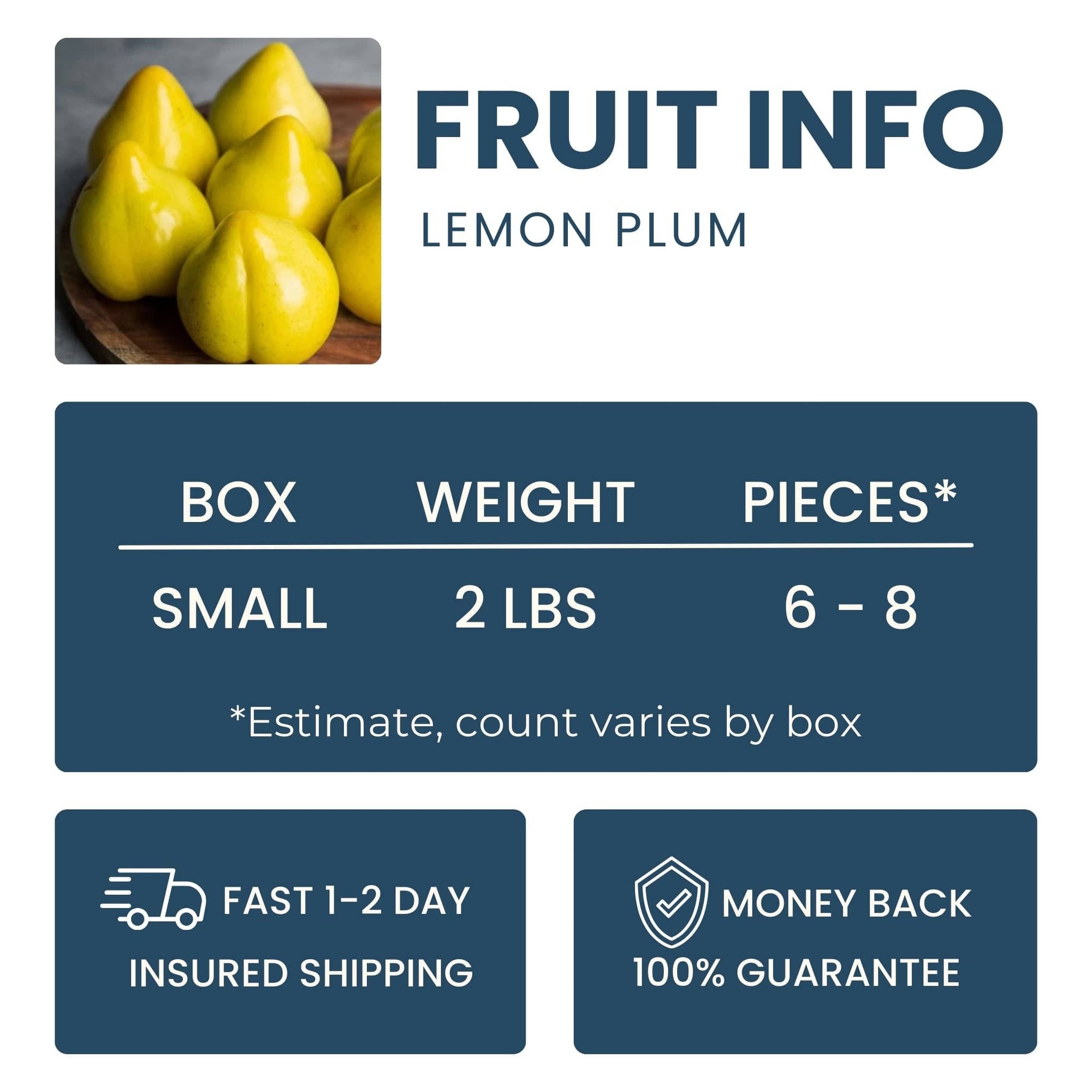 Lemon Plum Good Hill Farms Fruit: Lemon Plum