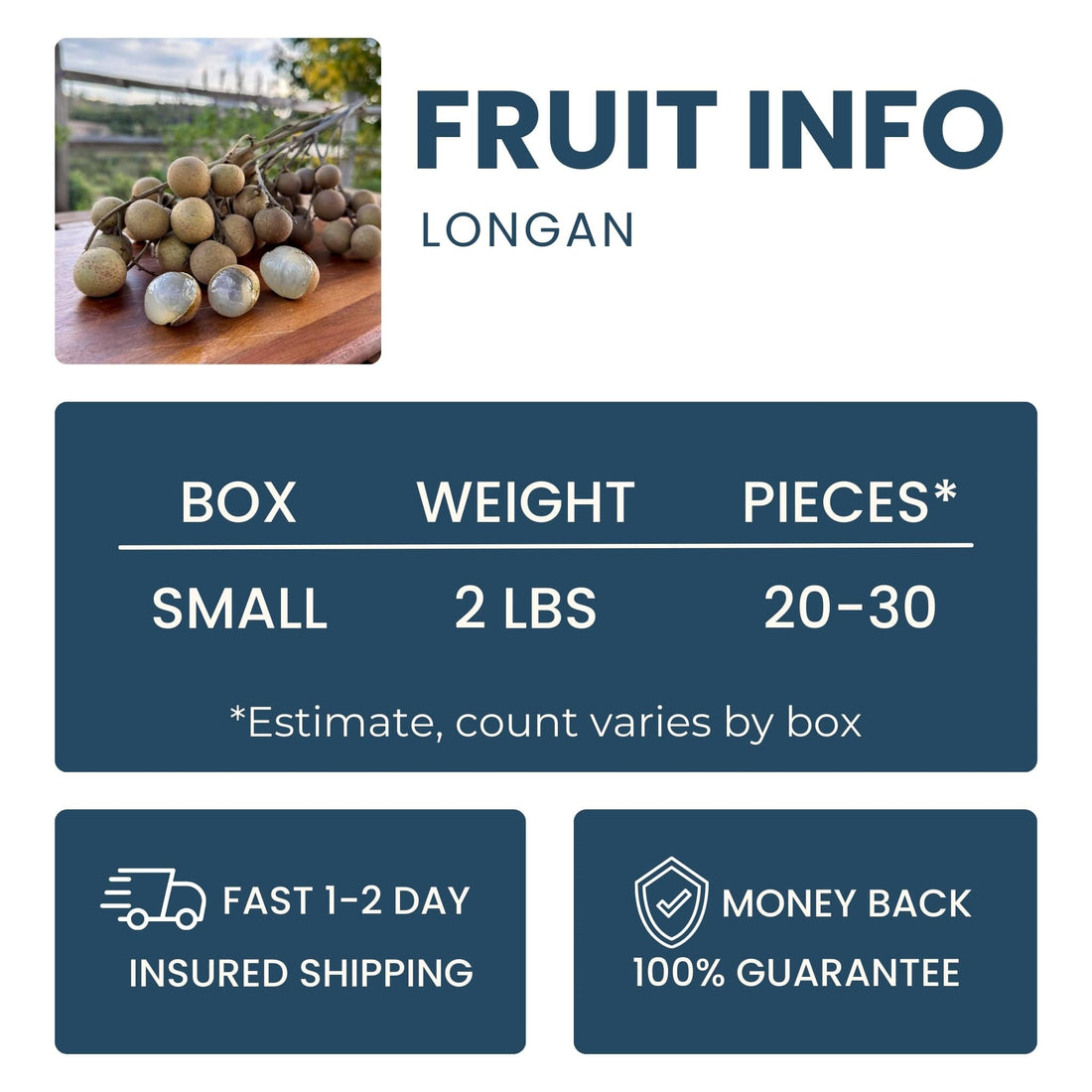Longan Good Hill Farms Fruit: Longan