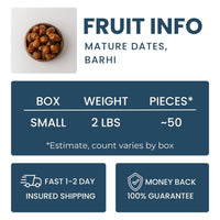 Mature Barhi Date Good Hill Farms Fruit: Date, Mature Barhi