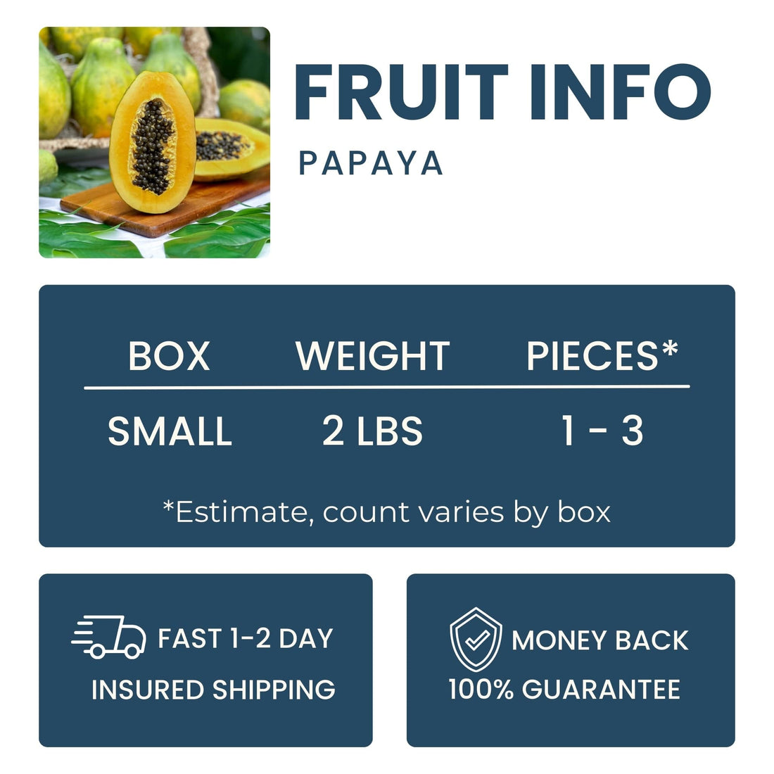 Papaya Good Hill Farms Fruit: Papaya, Hawaiian