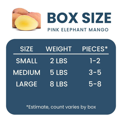 Pink Elephant Mango Good Hill Farms Fruit: mango, pink elephant