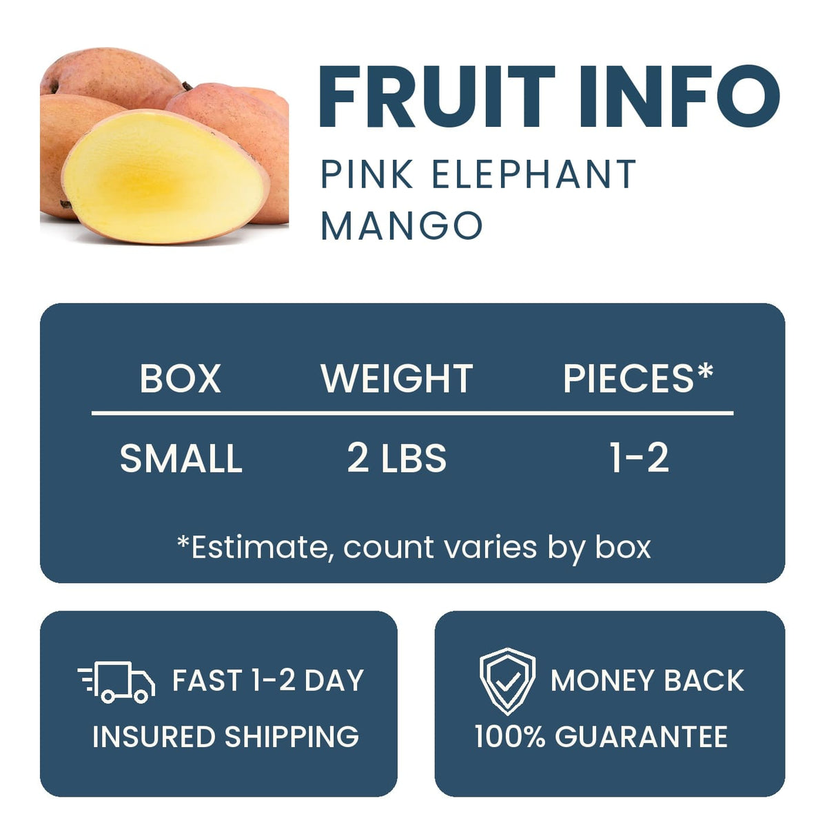 Pink Elephant Mango Good Hill Farms Fruit: Mango, Pink Elephant