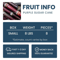 Purple Sugar Cane Good Hill Farms Fruit: Sugar Cane, Purple