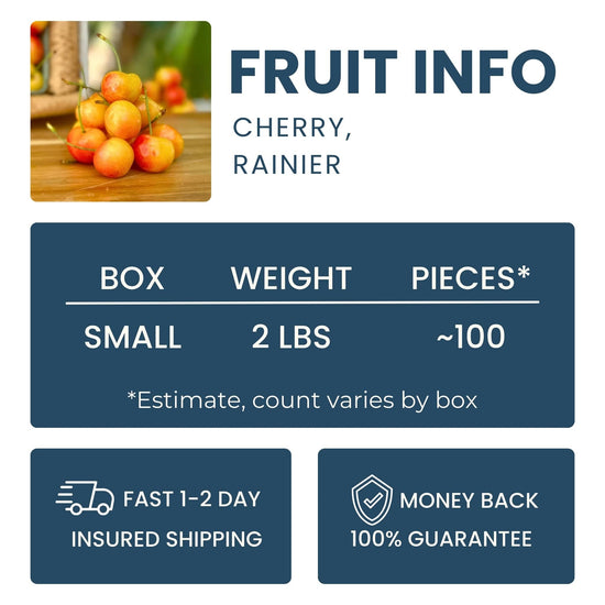 Rainier Cherry Good Hill Farms Fruit: Cherry, Yellow