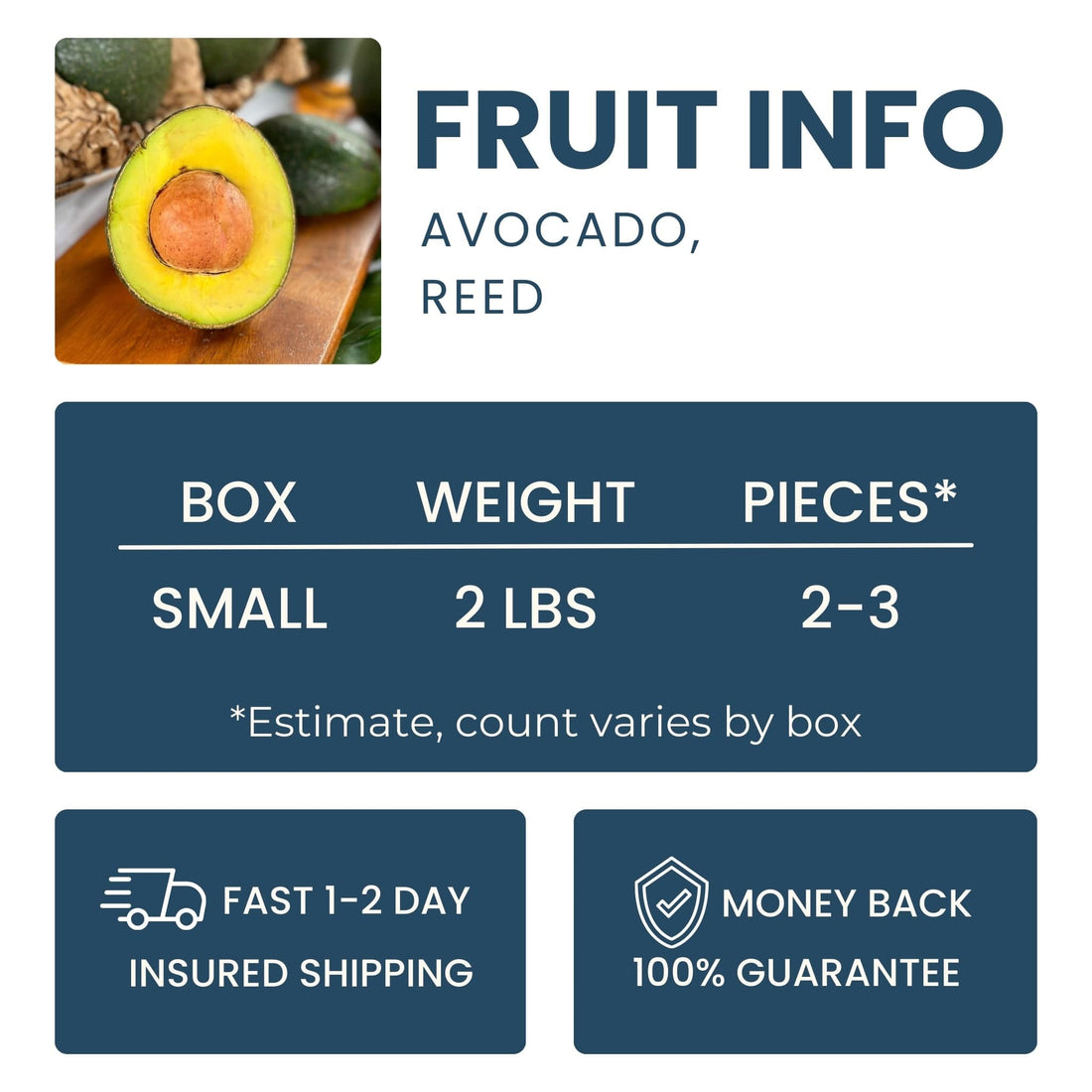 Reed Avocado Good Hill Farms Fruit: Avocado, Reed