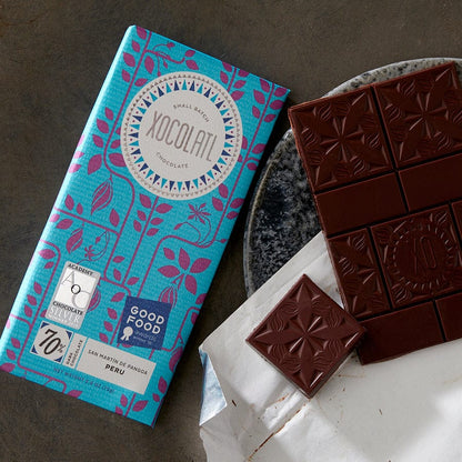 San Martin De Pangoa, Peru 70% Dark Chocolate Bar Xocolatl Small Batch Chocolate Single Origin Bars