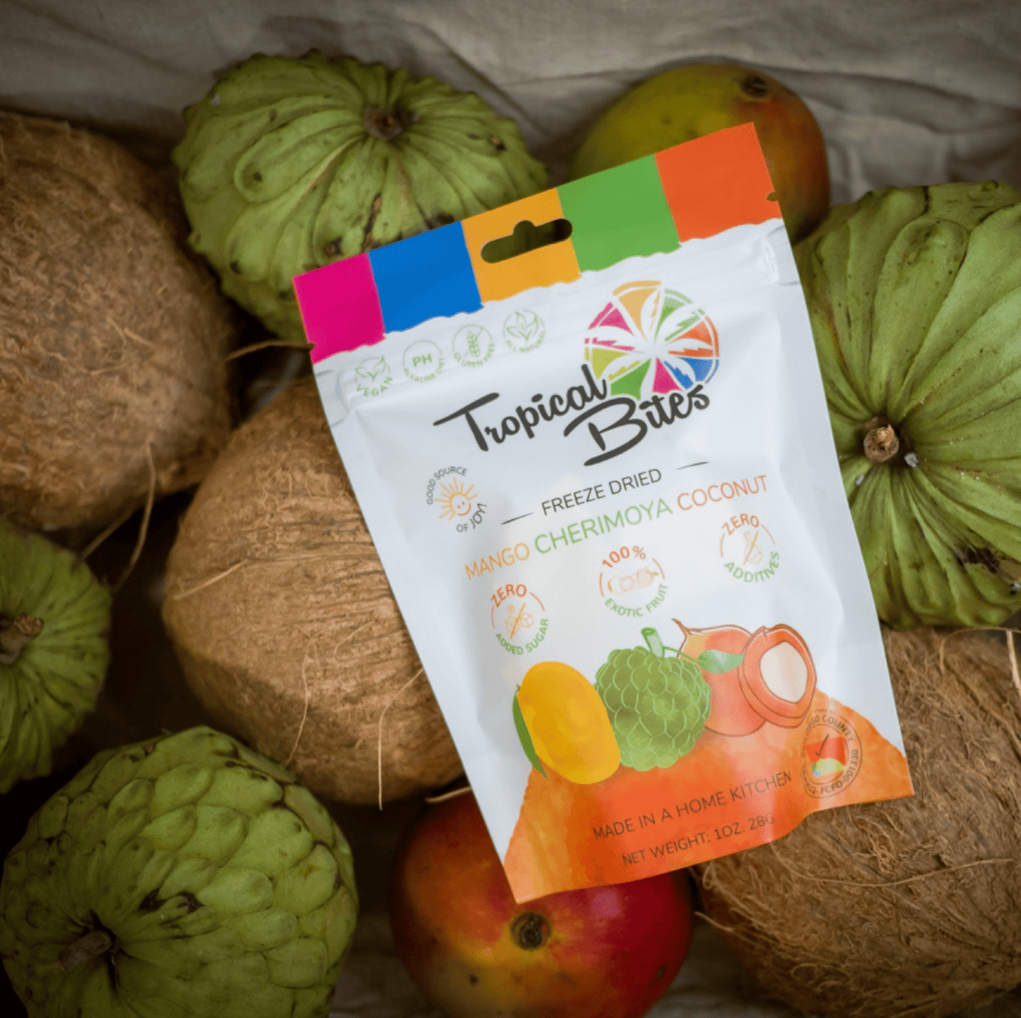 Tropical Bites - Freeze Dried Exotic Fruit Good Hill Farms Other: Tropical Bites, Mango