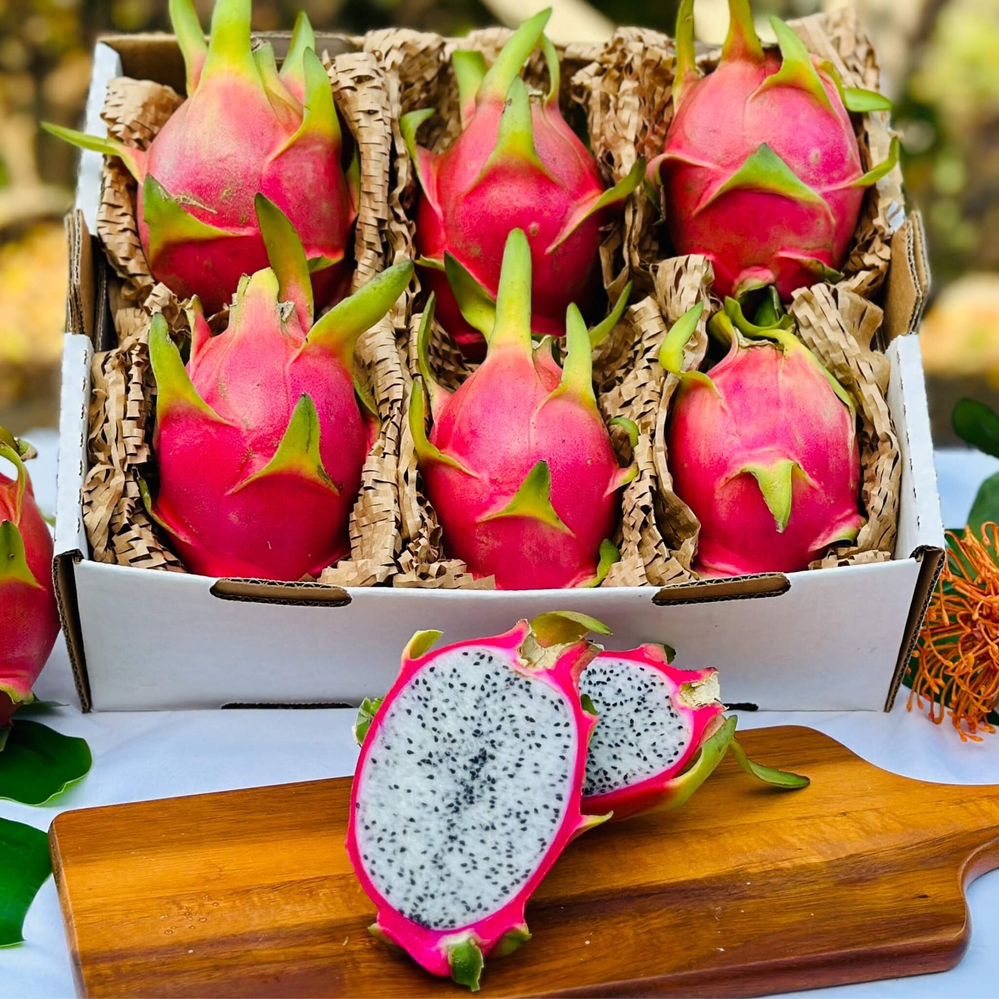 White Dragon Fruit (Pitaya) Good Hill Farms Fruit: Dragon Fruit, White