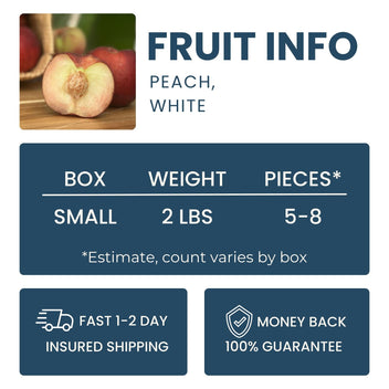White Peach Good Hill Farms Fruit: Peaches, White