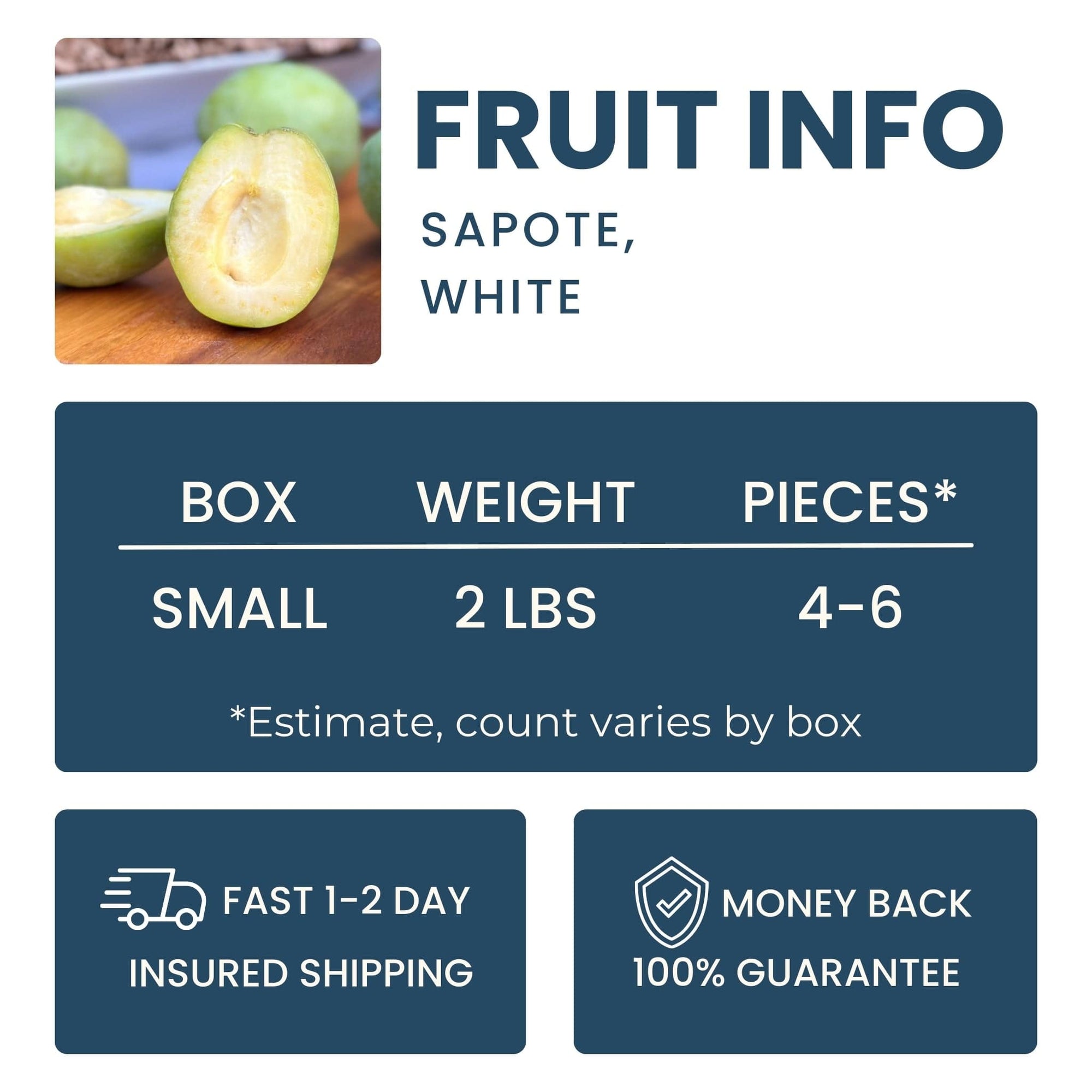 White Sapote Good Hill Farms Fruit: Sapote, White