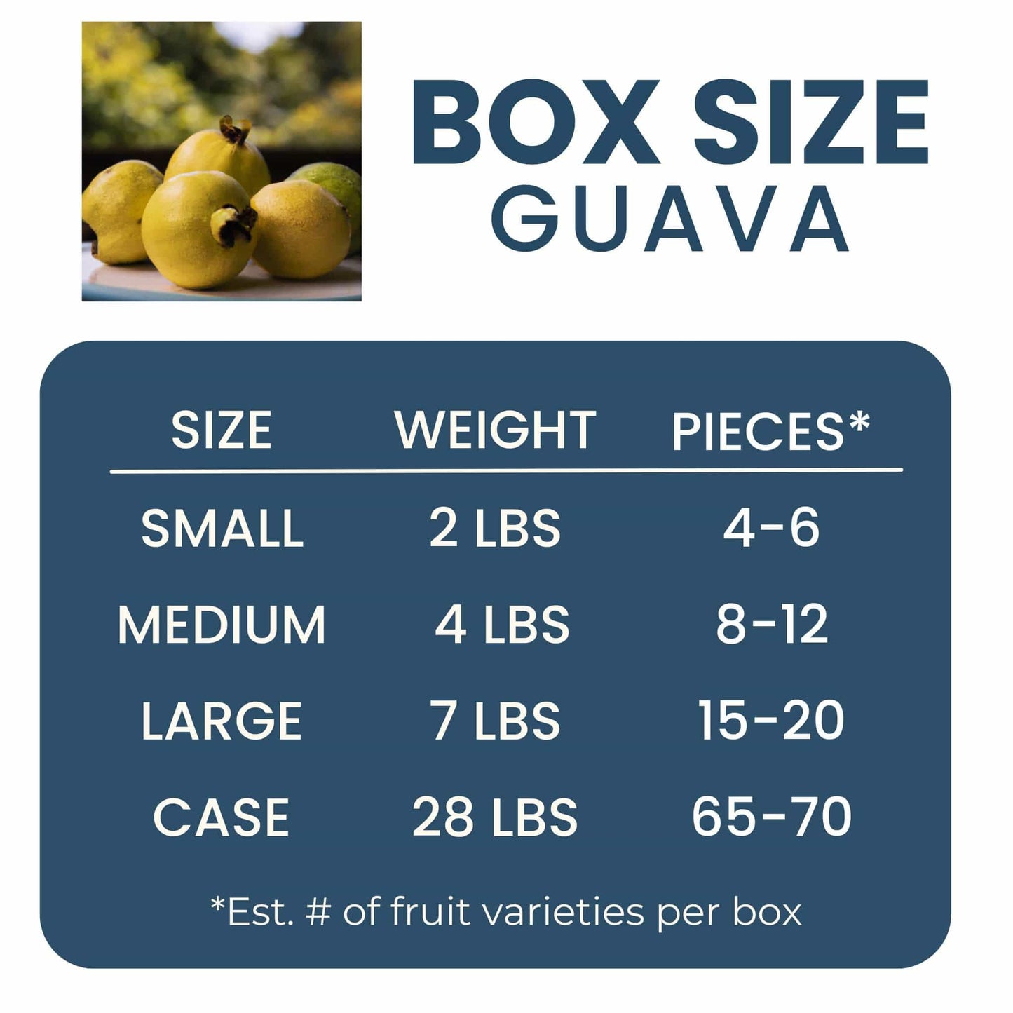 Yellow Cream Guava (Mexican Guayaba) Good Hill Farms Fruit: Guava, Mexican Cream