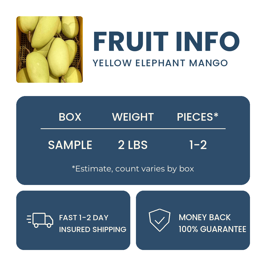 Yellow Elephant Mango Good Hill Farms Fruit: Mango, Yellow Elephant