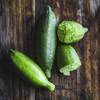 Sample Fresh Organic Finger Lime Fruit! Local Grown, California Farm, Real Exotic, Rare Tropical, Citrusy Tart Slightly Bitter Caviar Lime VA import Fruit: Lime, Caviar
